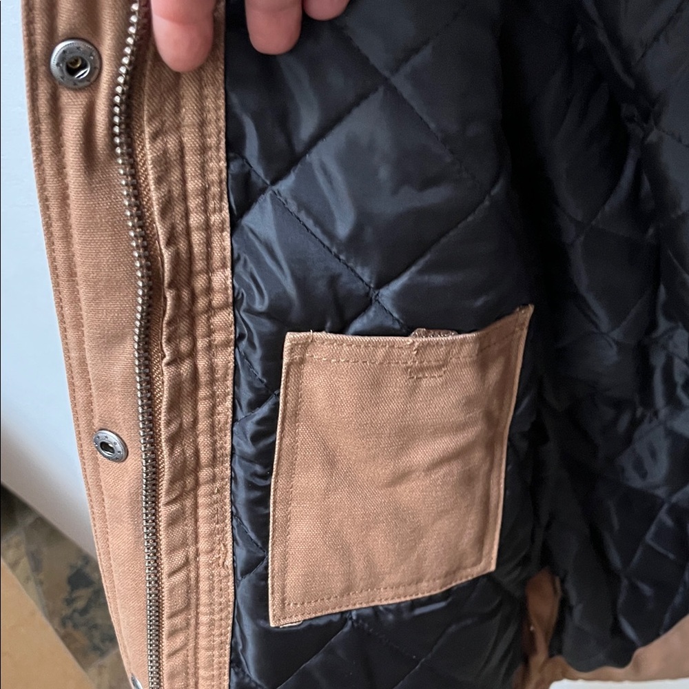 NWT Berne Insulated Quilted Canvas Hooded Jacket - Picture 5 of 11